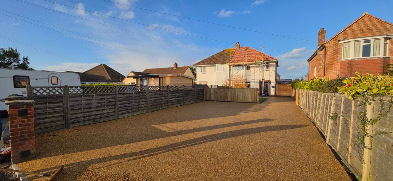 Completed Penrith resin bound driveway and parking area