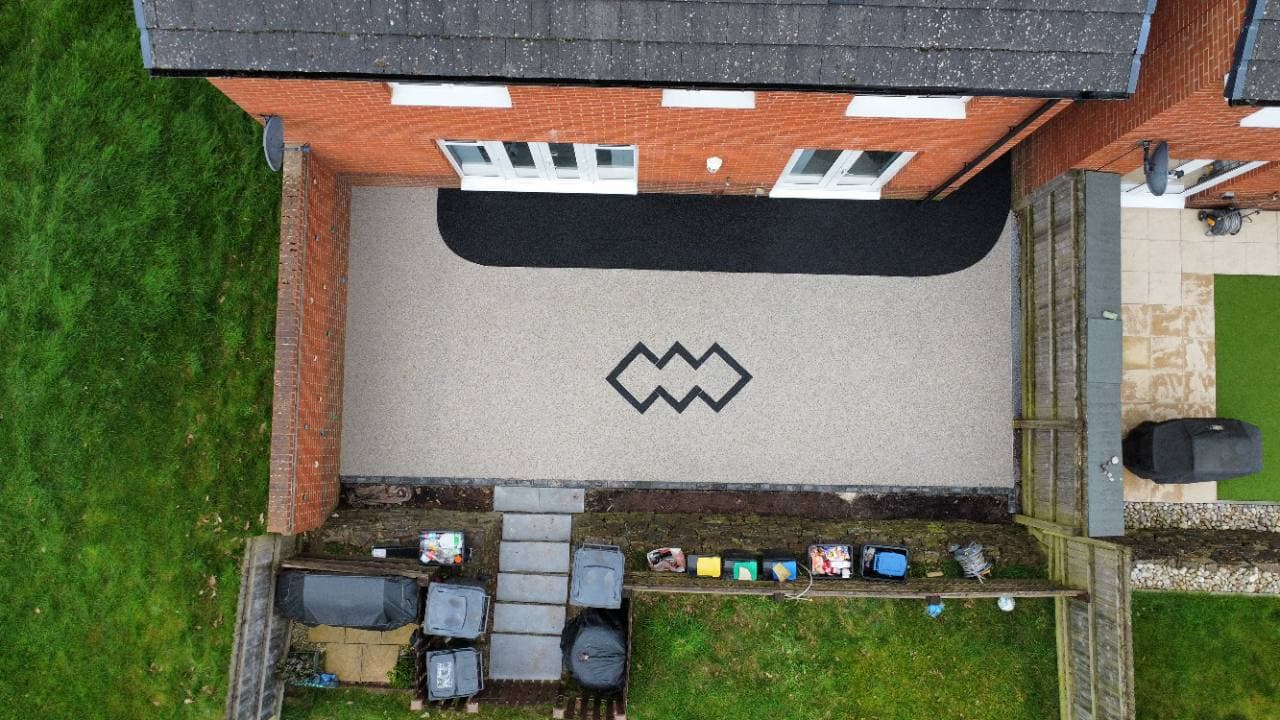 Aerial view of the Alaskan Tundra patio and New The Met detailing